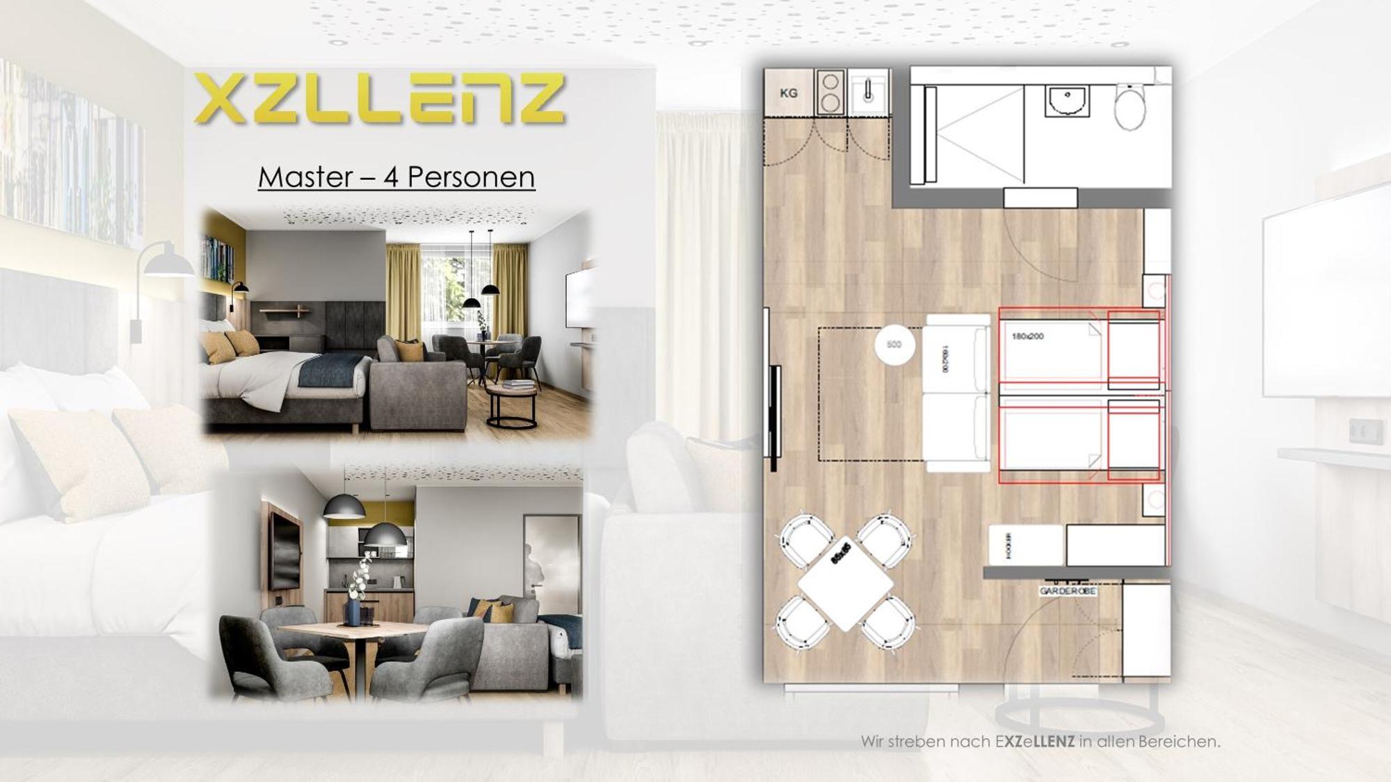 Apartment Xzllenz Traum Studio-apartment, Frei-parken, U-bahn, Kueche